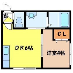 北２４条駅 徒歩5分 3階の物件間取画像